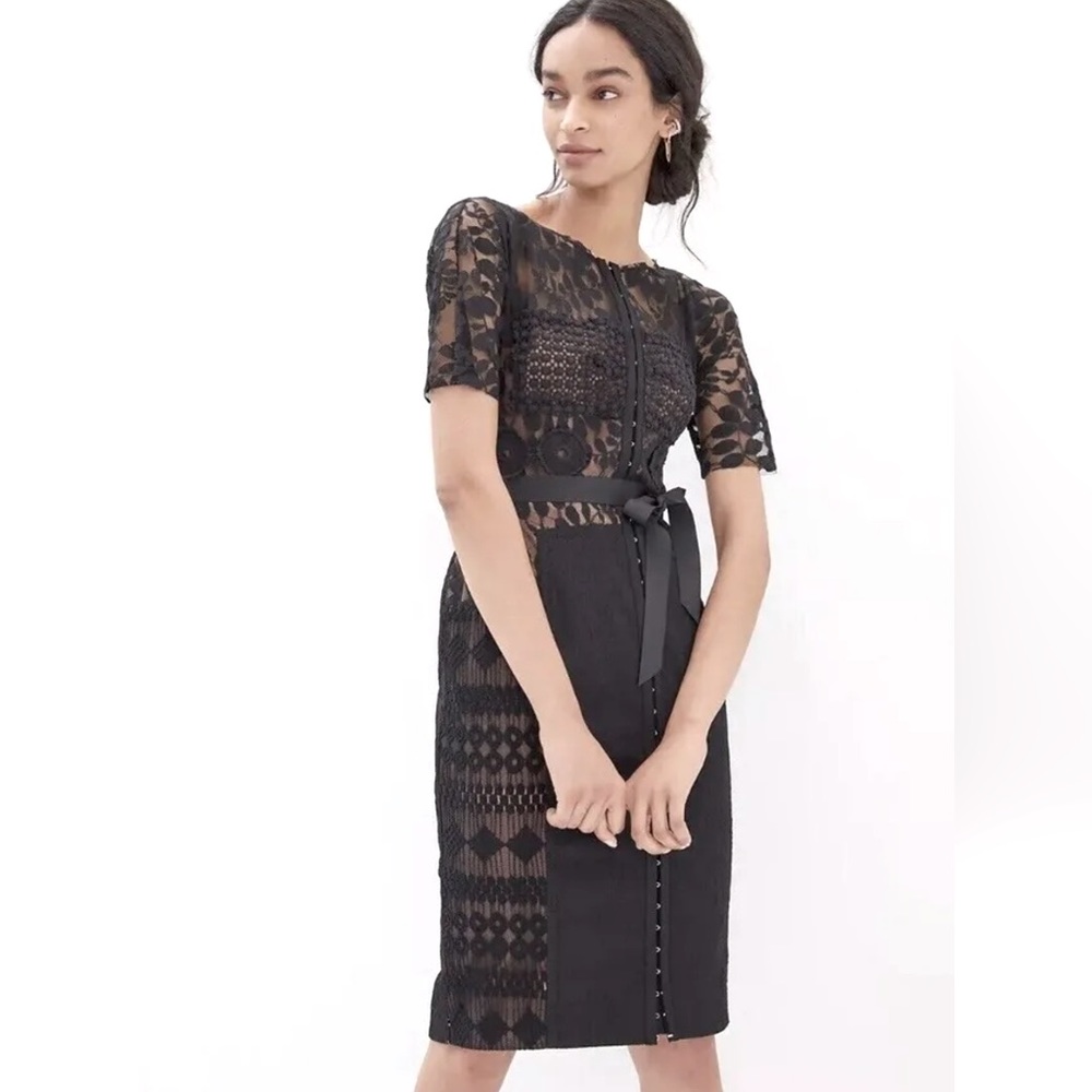 Anthropologie Byron Lars Carissima Sheath Dress Lace- worn once!